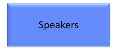 Speaker Blue Button