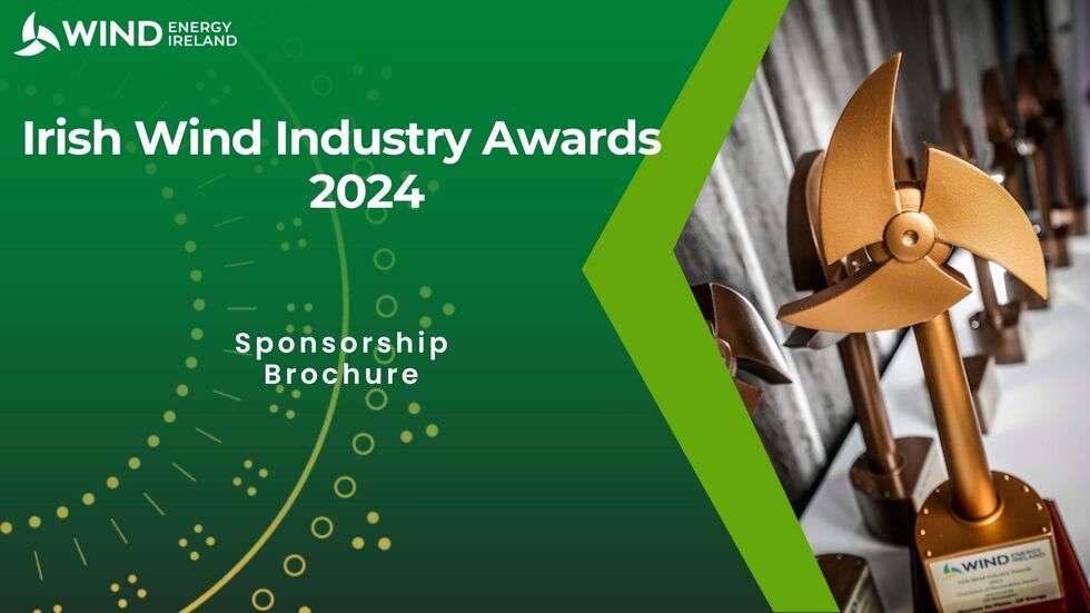 Sponsorship Brochure 2024 Irish Wind Industry Awards Front page