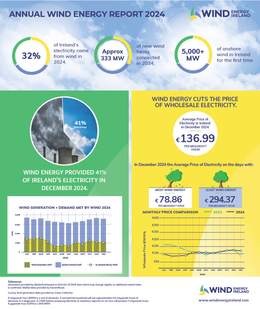 Wind Energy Ireland 2024 key statistics