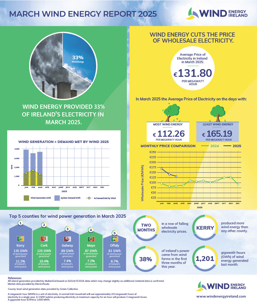 Wind Energy March 2025 Key Statistics CS