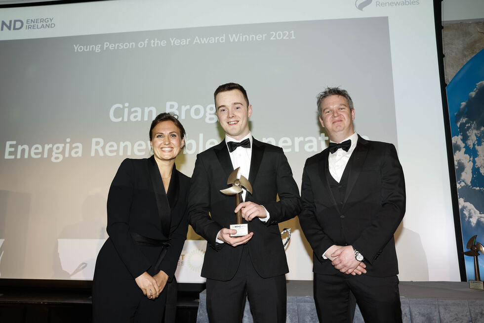 Young Person of the Year Award Cian Brogan Energia Renewable Generation 